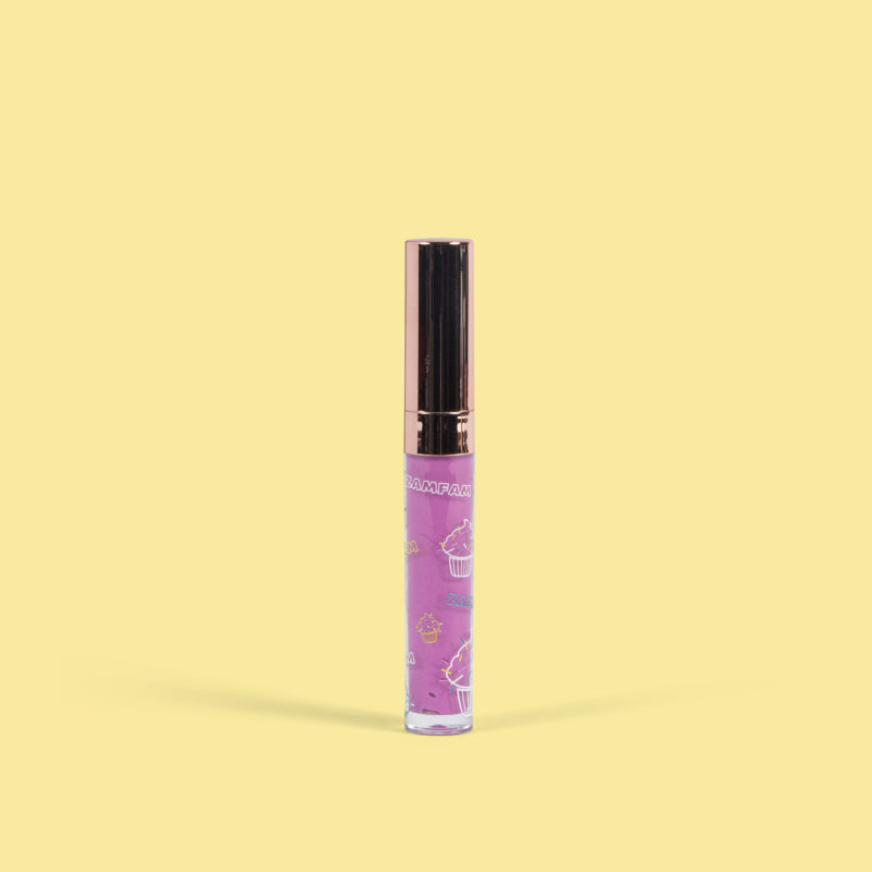Pink lip gloss.