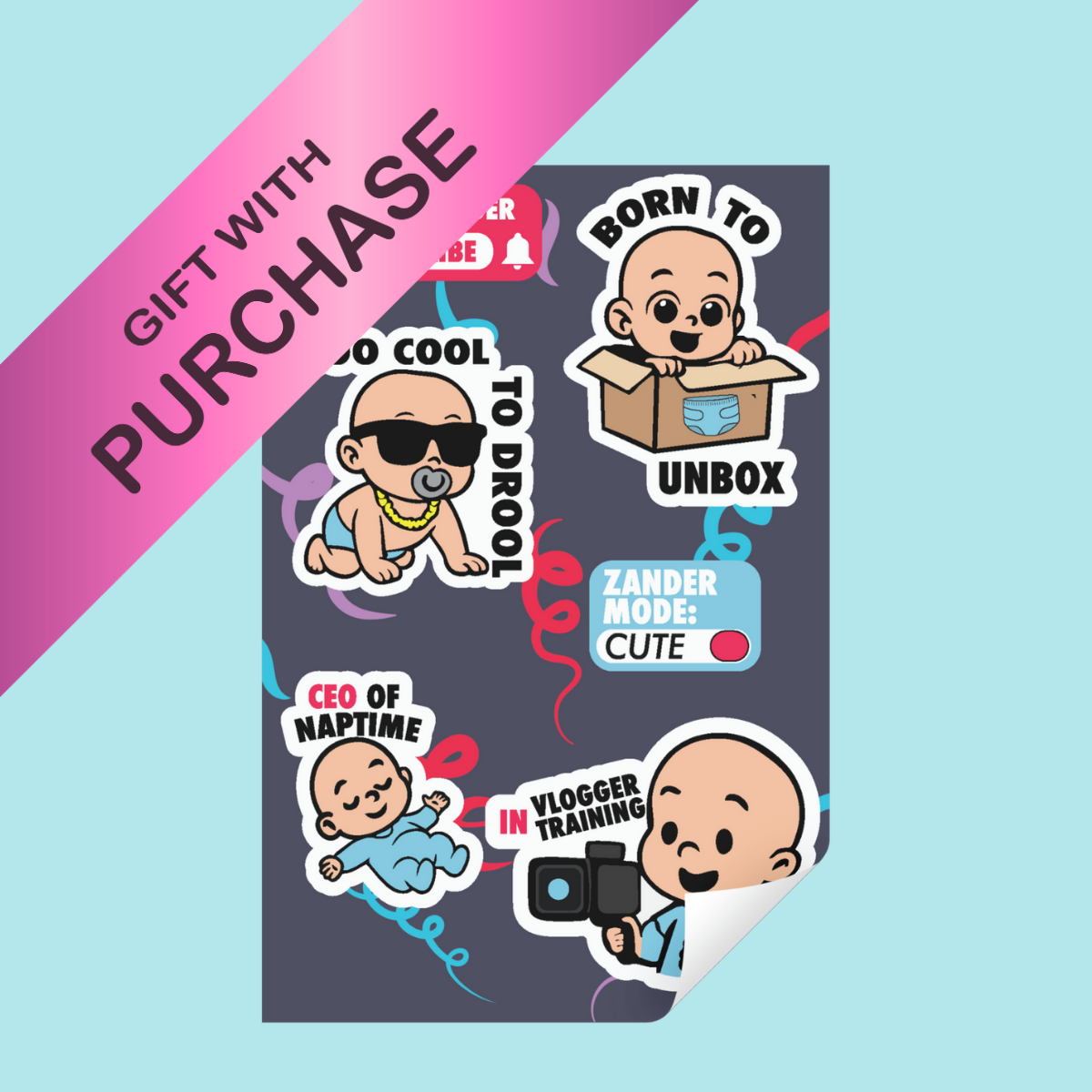 Zander Sticker Sheet