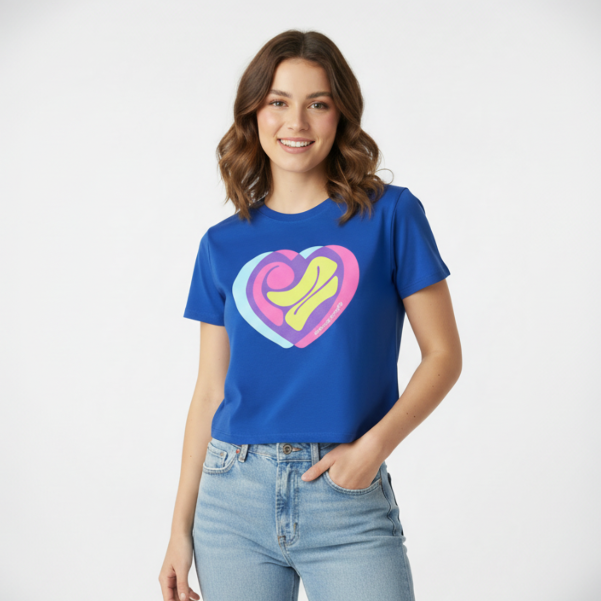 RZ Heart Crop T Shirt