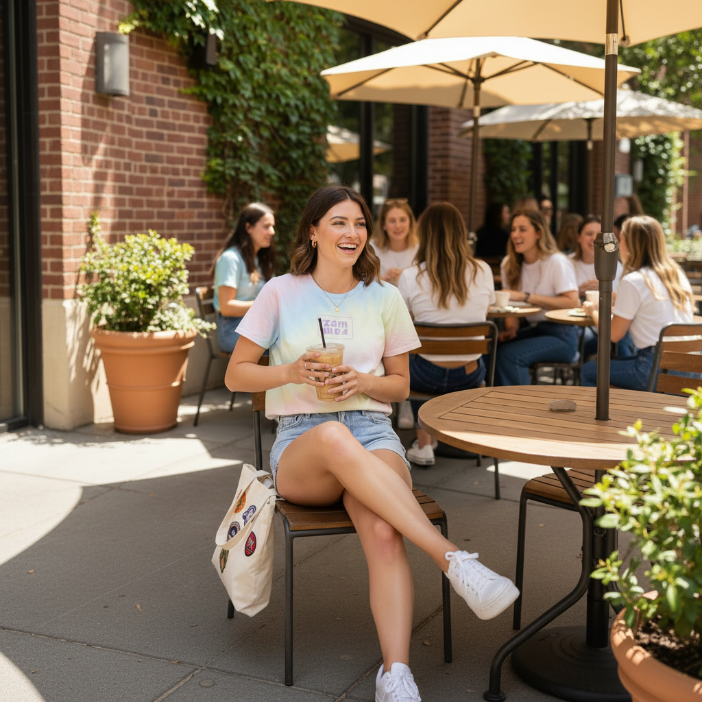 Zamfam Crop Tee Tie Dye