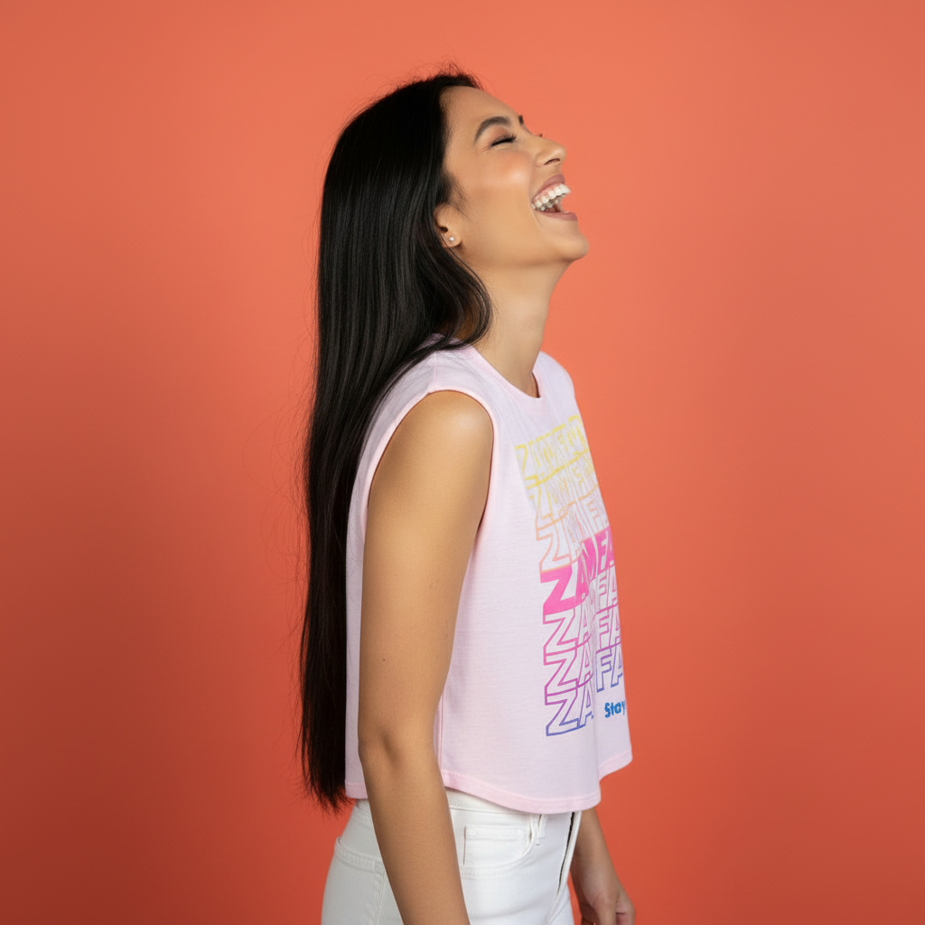 Zamfam Repeat Crop Top