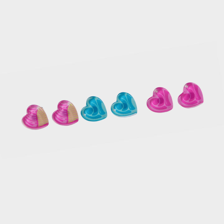 Rebecca Zamolo Heart earrings in a set of three