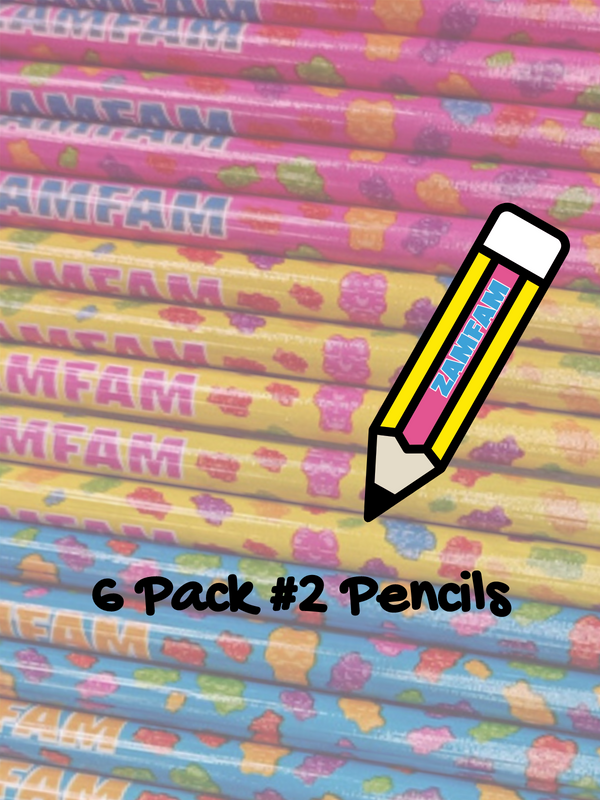 ZAMFAM #2 Pencils 6-Pack | Rebecca Zamolo