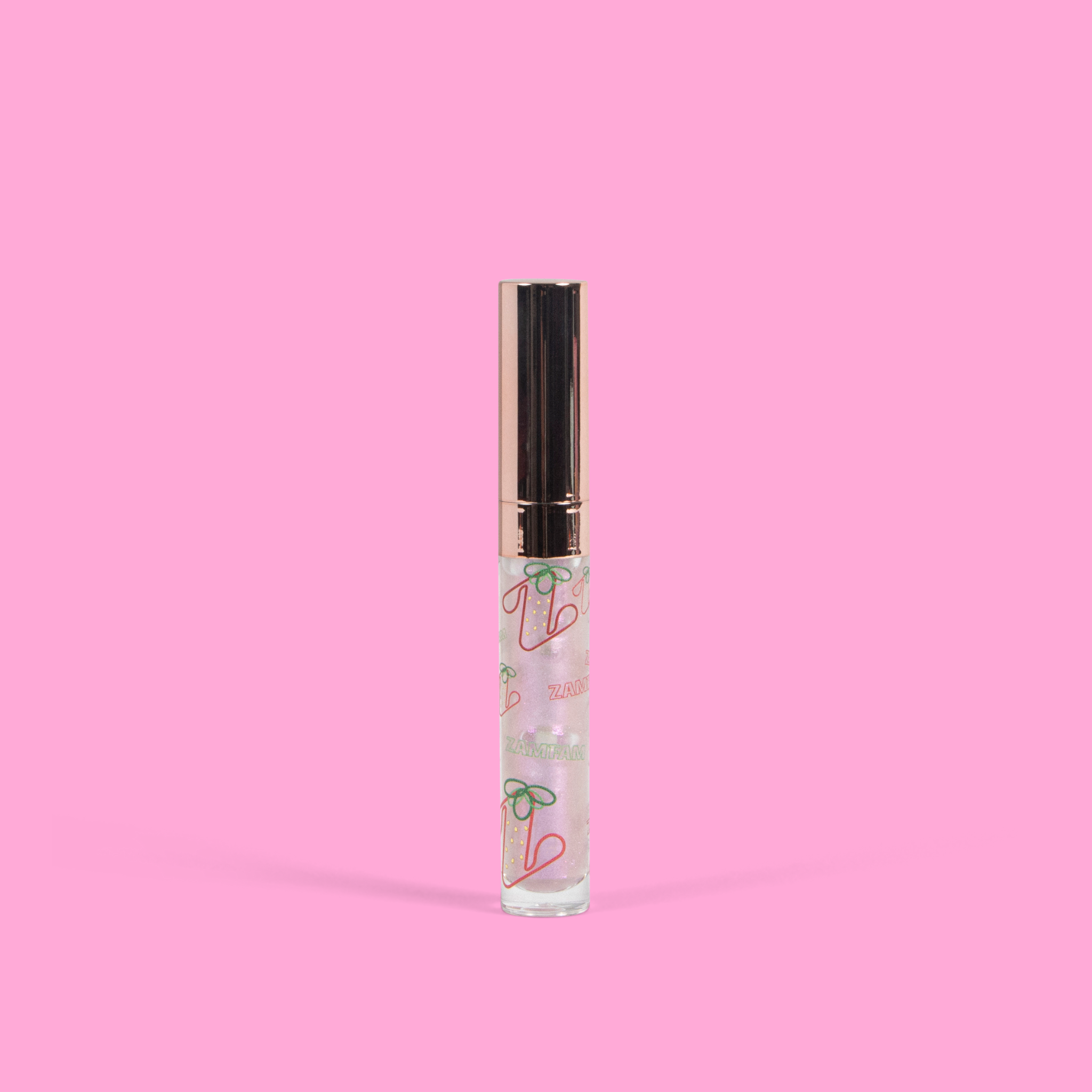 Light pink lip gloss.