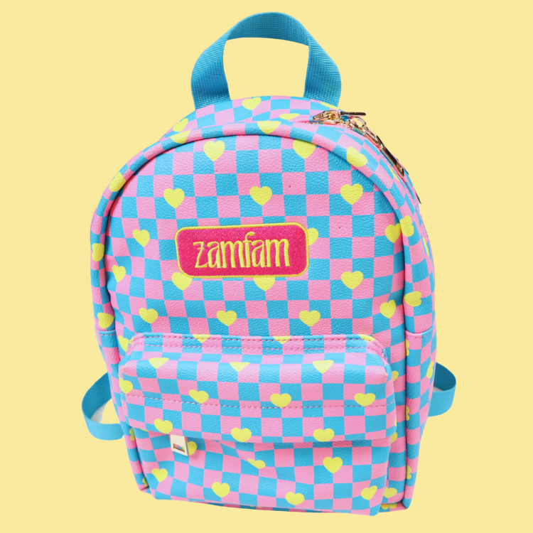 Checkered Mini Backpack