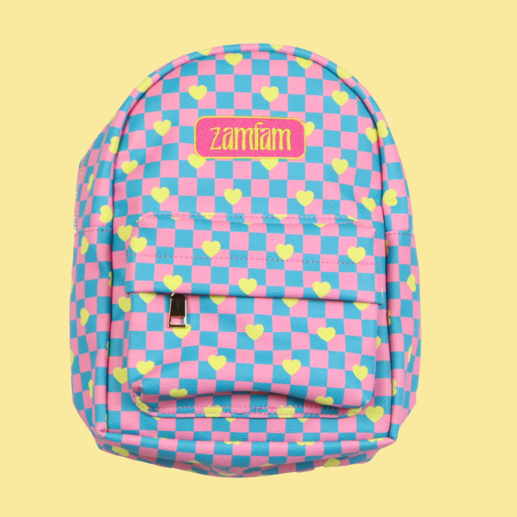 Checkered Mini Backpack