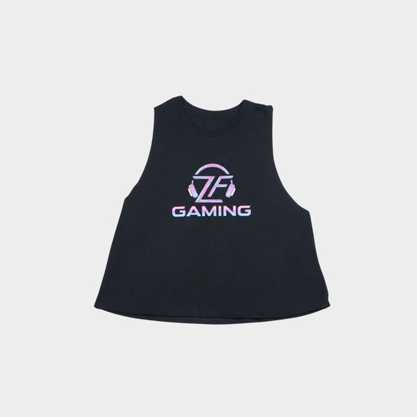 Cropped ZF Pink Gaming Tank | Rebecca Zamolo