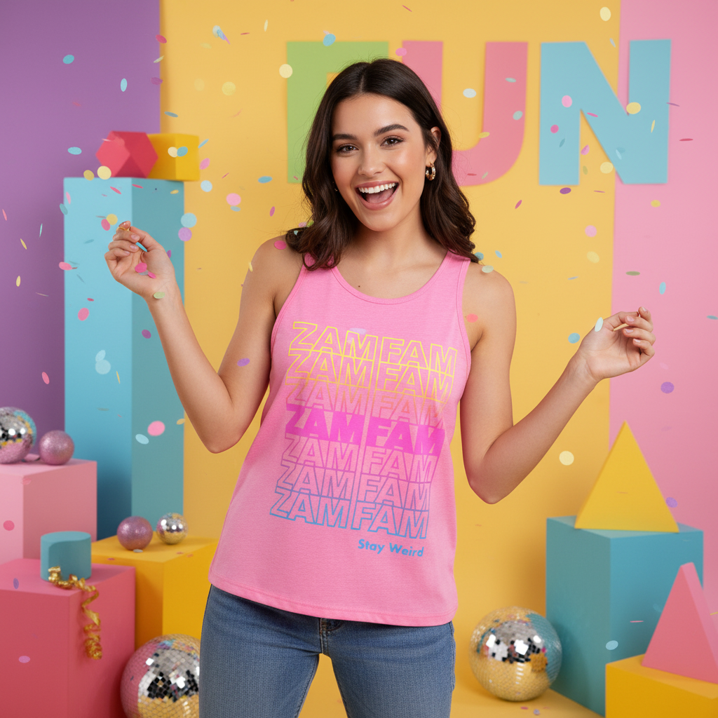 Zamfam Repeat Tank Top